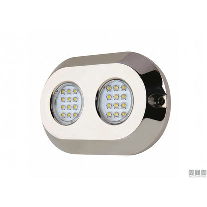 Motomarine Faro Subacqueo LED acciaio inox — Luce Bianca