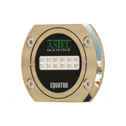 Astel Marine faro subacqueo LED Equator in bronzo — MSR1280 Bianco Ø119mm
