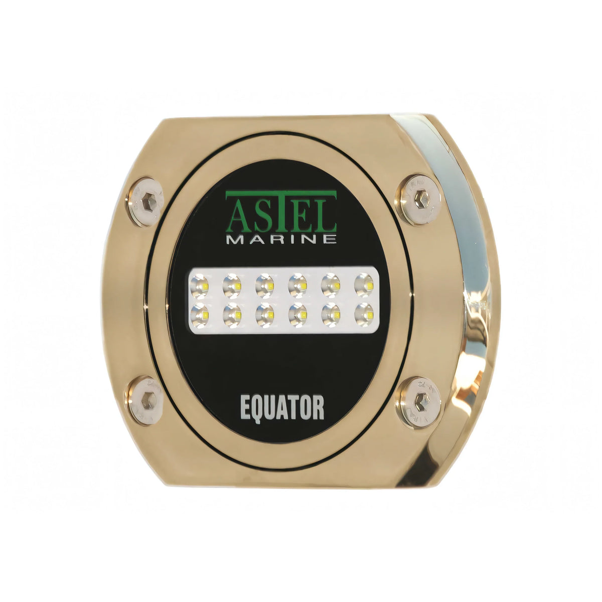 Astel Marine faro subacqueo LED Equator in bronzo — MSR1280 RGBW Ø119mm