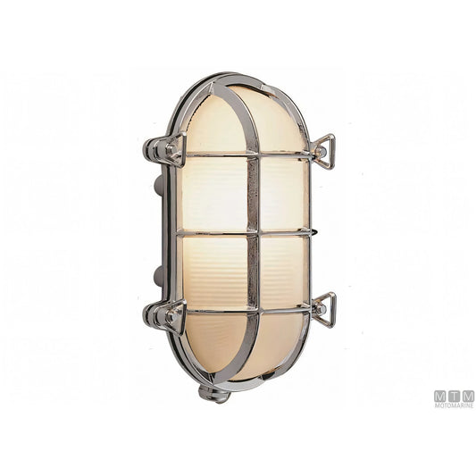 Foresti e Suardi lampada tartaruga ovale ottone cromato — 175 mm