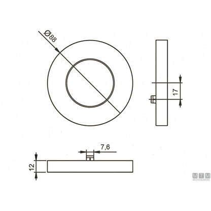Faretto LED Astel Astra in acciaio inox D88 — Lucido - Luce Calda 3000K