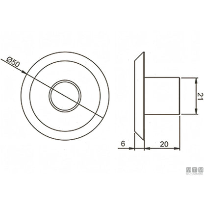 Astel Marine luce di cortesia LED RGB Arcus acciaio inox — Dritto 90°