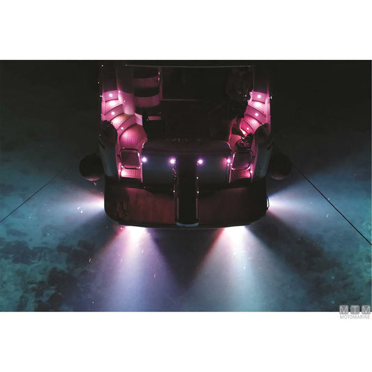 Astel Marine luce di cortesia LED RGB Arcus acciaio inox — Dritto 90°