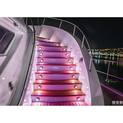 Astel Marine luce di cortesia LED RGB Arcus acciaio inox — Dritto 90°