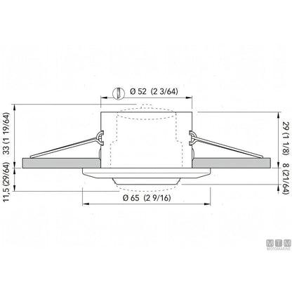 Quick Lucille faretto orientabile IP40 acciaio inox — Luce Naturale 4000 K