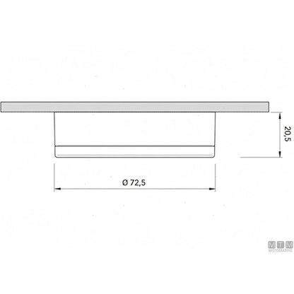 Plafoniera Quick Barbie LED IP66 acciaio inox — Luce Naturale 4000K - 160 lm