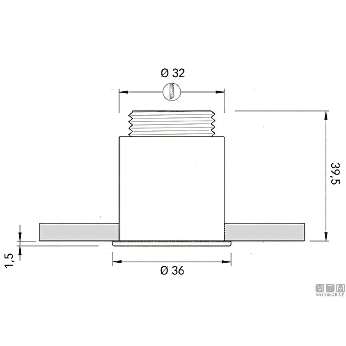 Quick luce di cortesia Gaia IP65 in acciaio inox — Luce Naturale 4000 K°