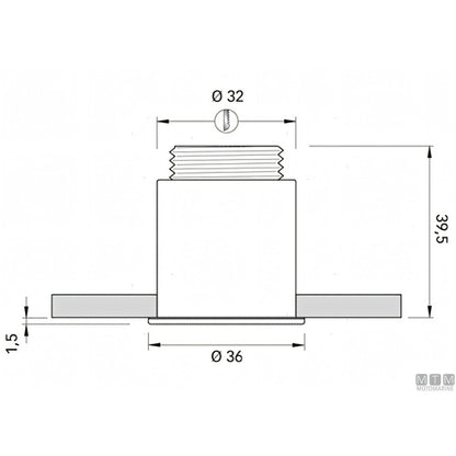 Quick luce di cortesia Gaia IP65 in acciaio inox — Luce Naturale 4000 K°