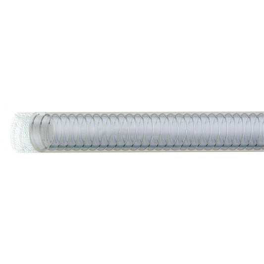 Rotolo di tubo spirale in PVC trasparente con rinforzo in acciaio