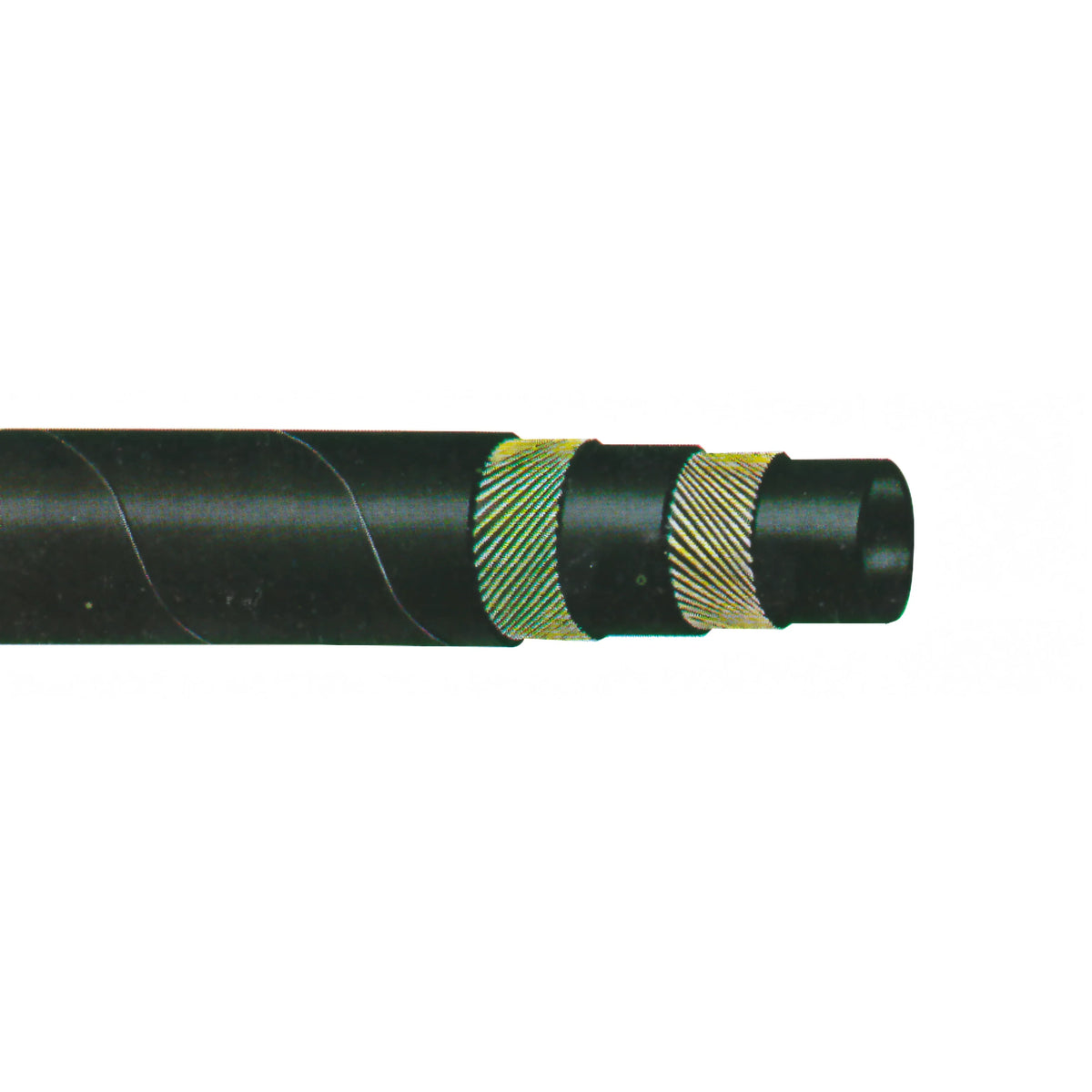 Rotolo di tubo acqua nero EPDM rinforzato con spirale metallica