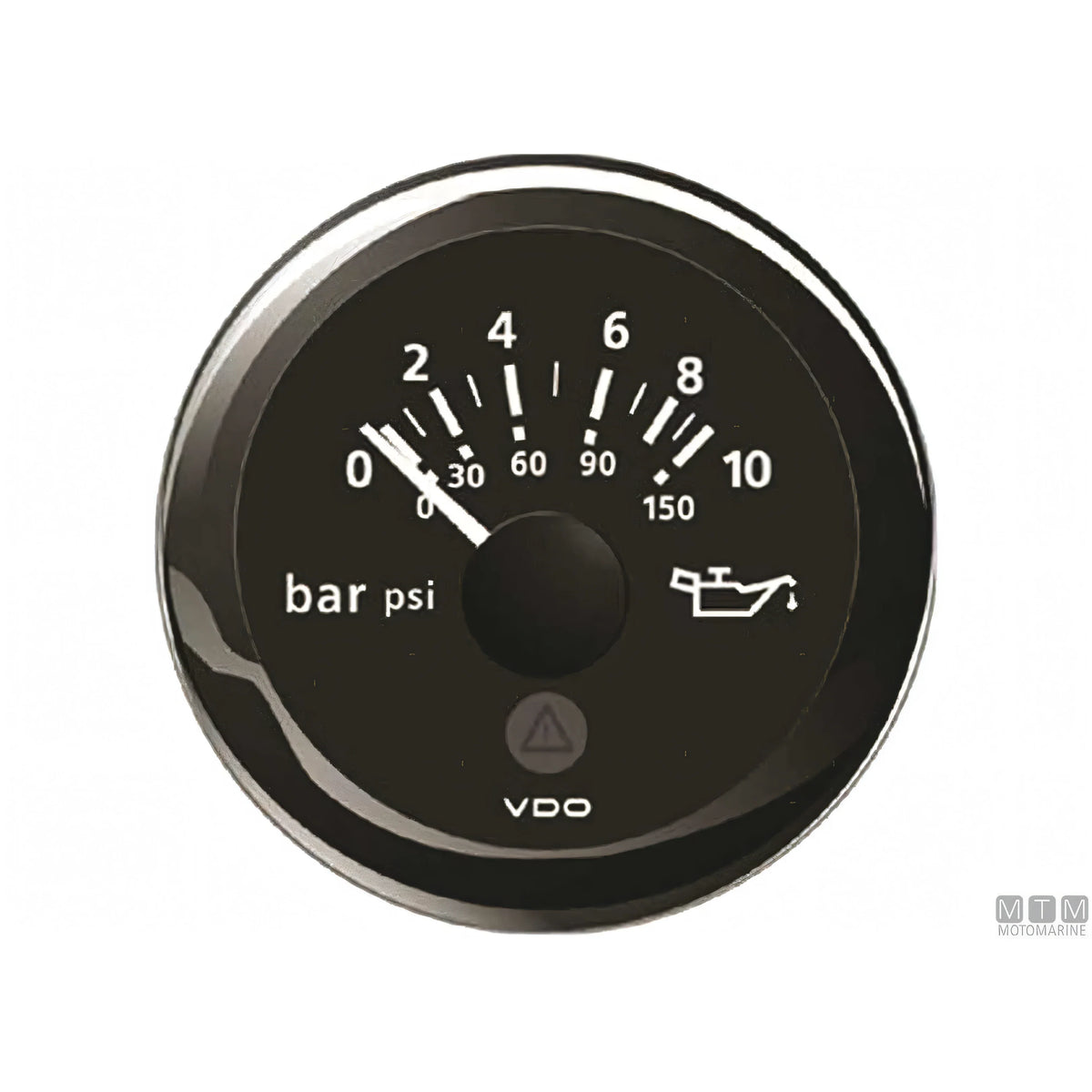 VDO Black View Line indicatore strumentazione nautica quadrante nero — Pressione olio 10 bar