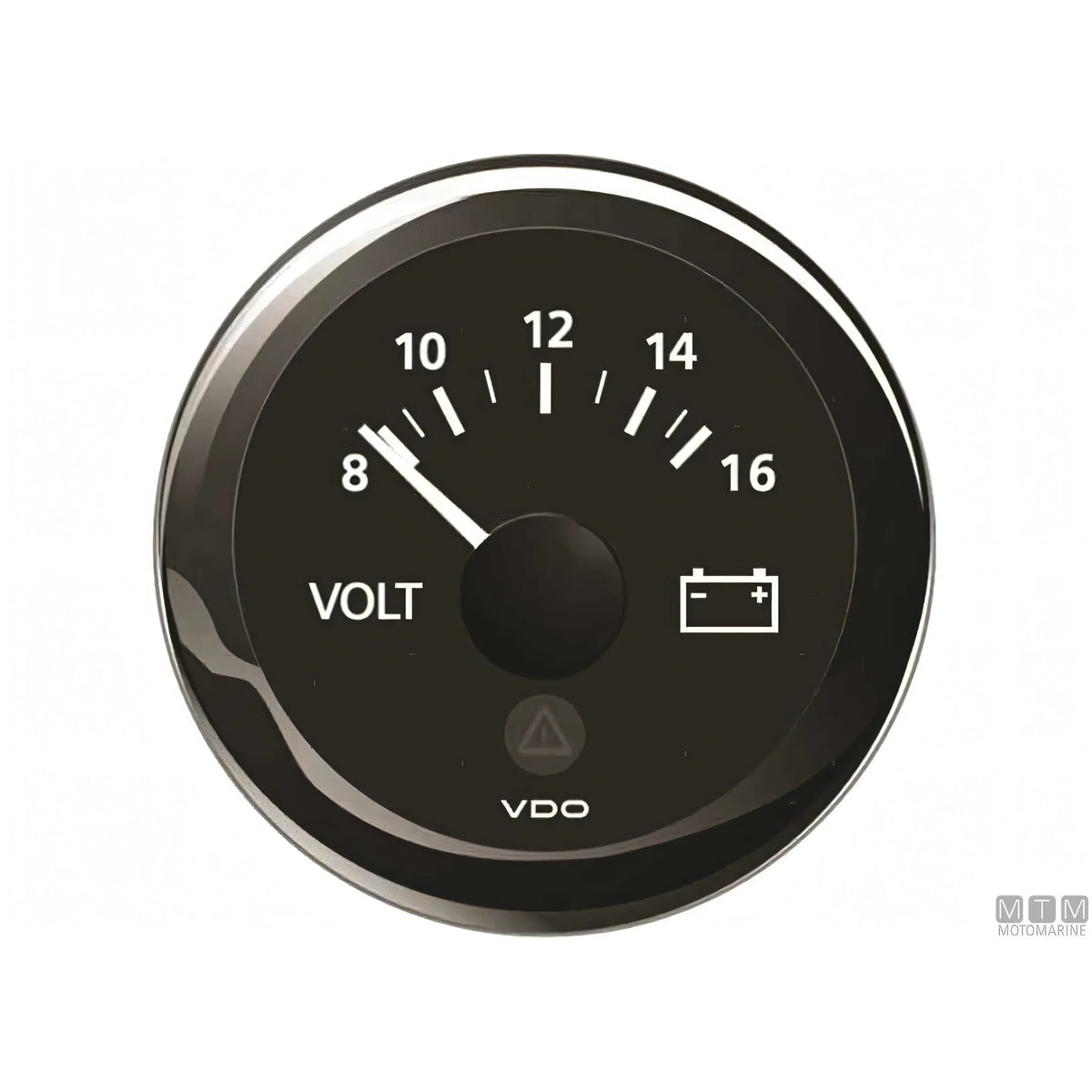 VDO Black View Line indicatore strumentazione nautica quadrante nero — Voltmetro 8-16V