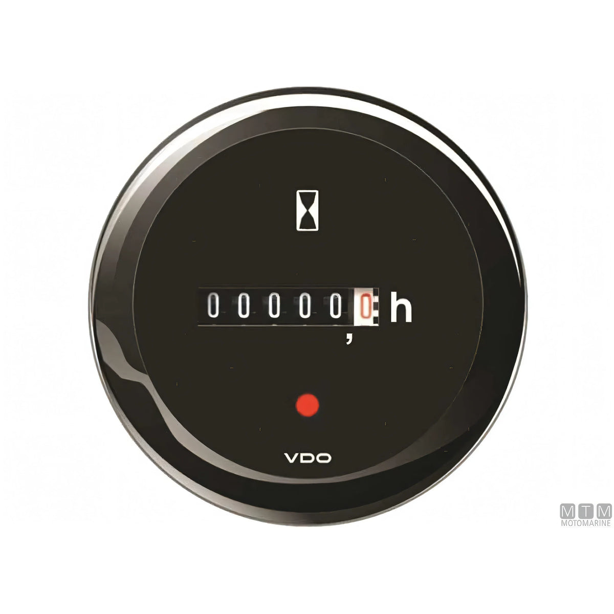 VDO Black View Line indicatore strumentazione nautica quadrante nero — Contaore Ø52mm