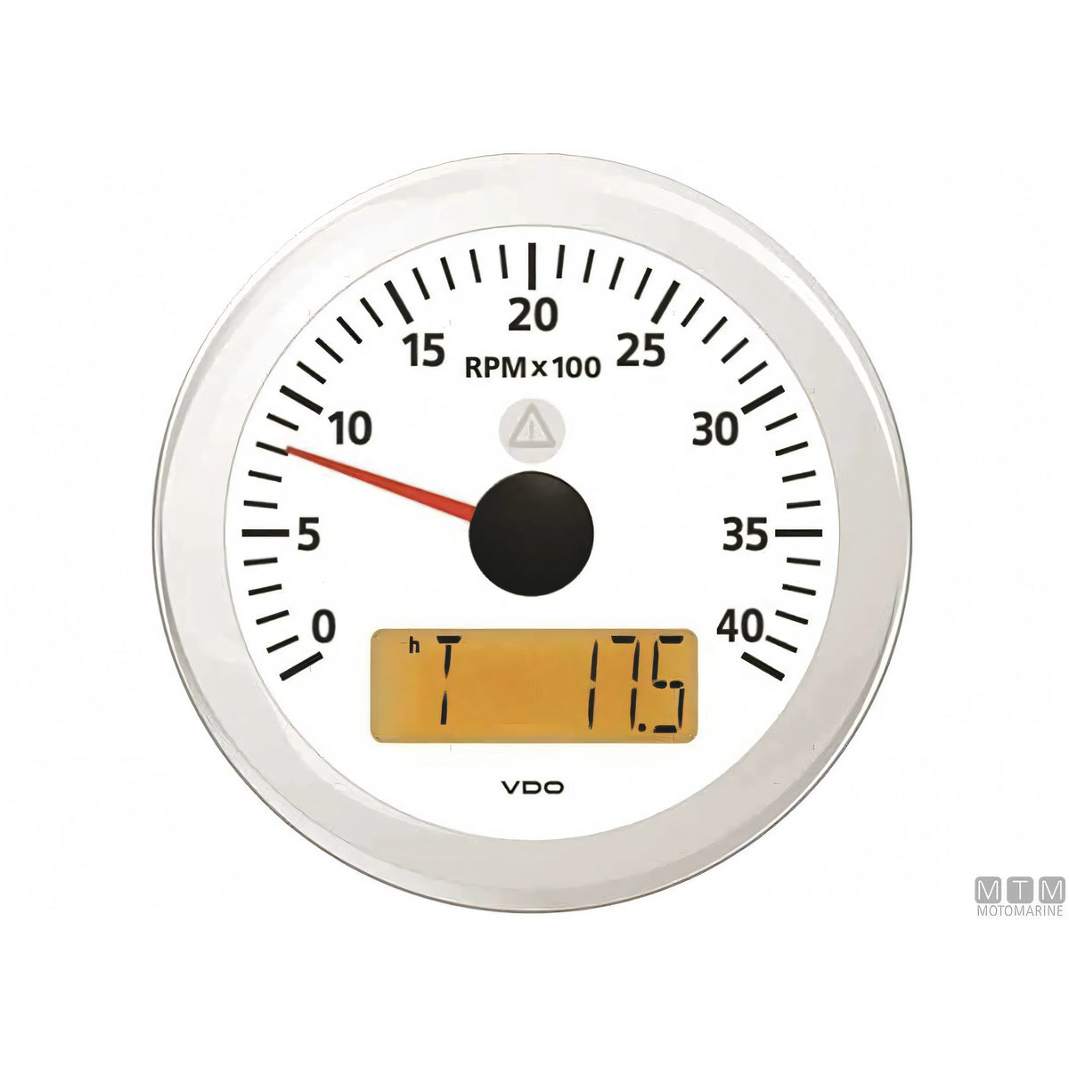 Strumento VDO White View Line quadrante bianco — Contagiri/ore 6000 giri