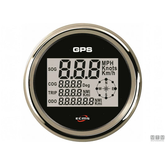 Motomarine Contanodi GPS Black Chrome — Black Chrome