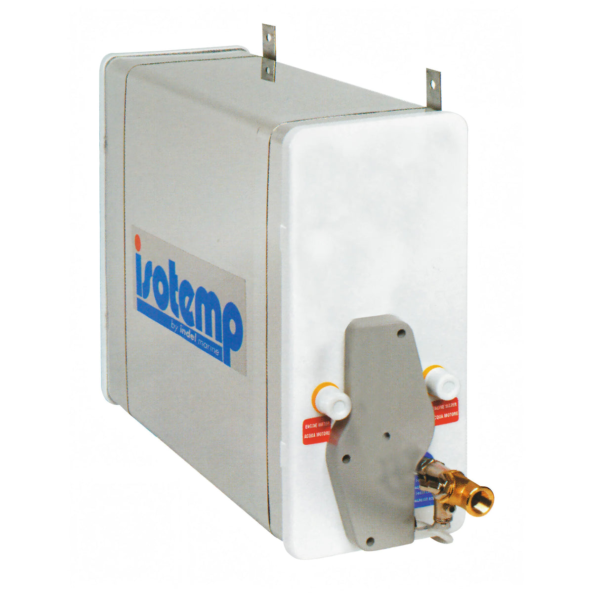 Boiler inox Isotemp Square 16 litri Indel Webasto vista laterale