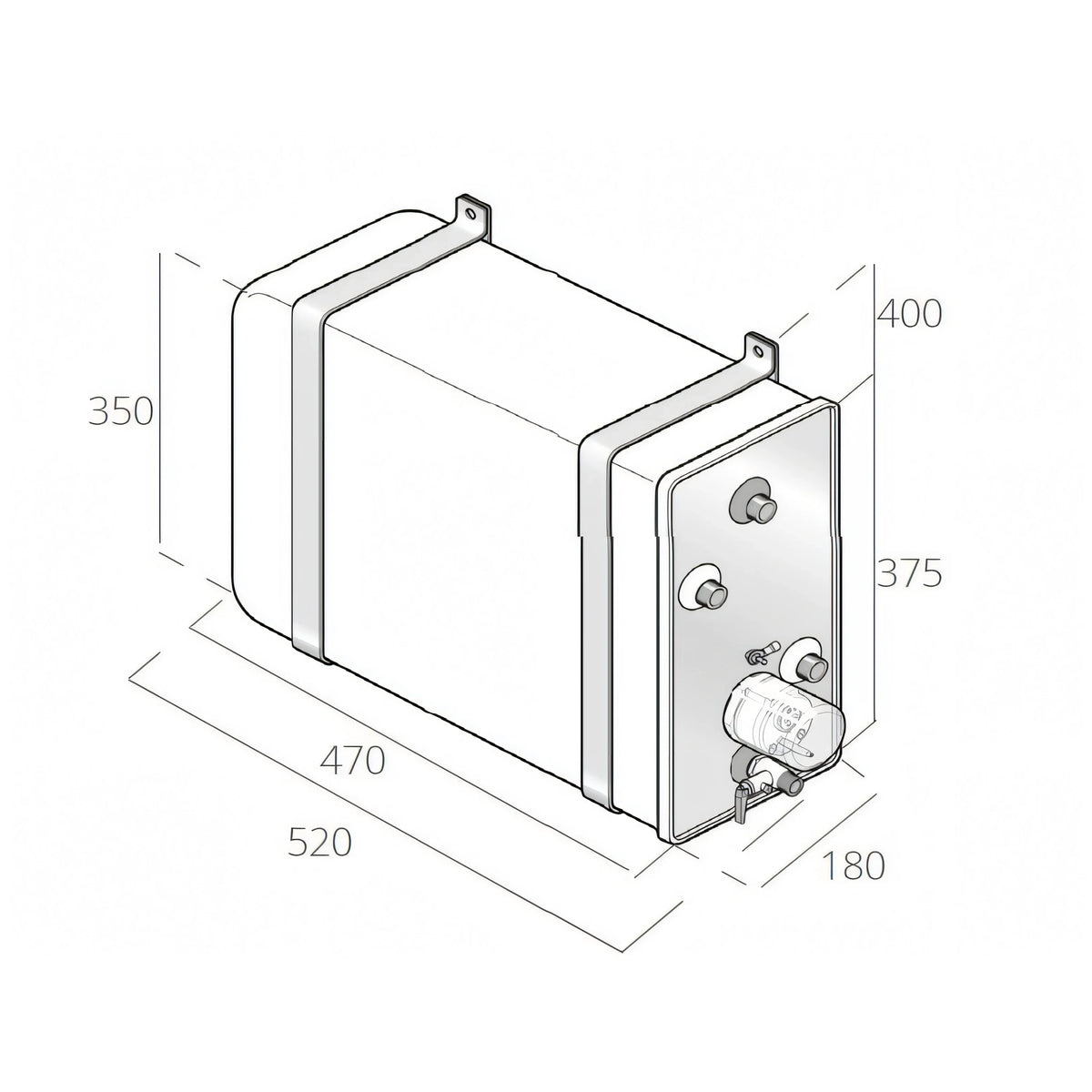 Boiler Quick BX 16, disegno tecnico