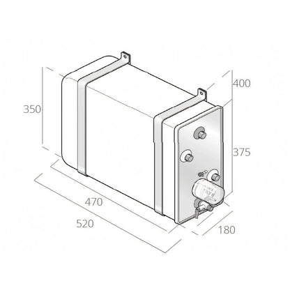 Boiler Quick BX 16, disegno tecnico