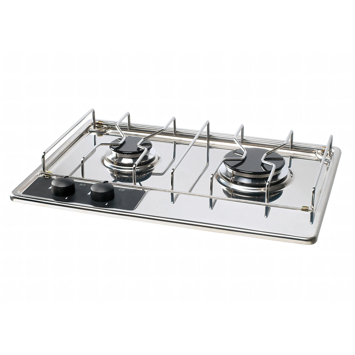 Piano cottura a gas ENO Hydra 2 fuochi in acciaio inox