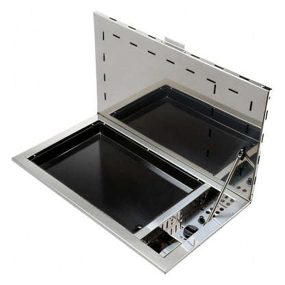 Barbecue a gas ENO Antigua ad incasso in acciaio inox