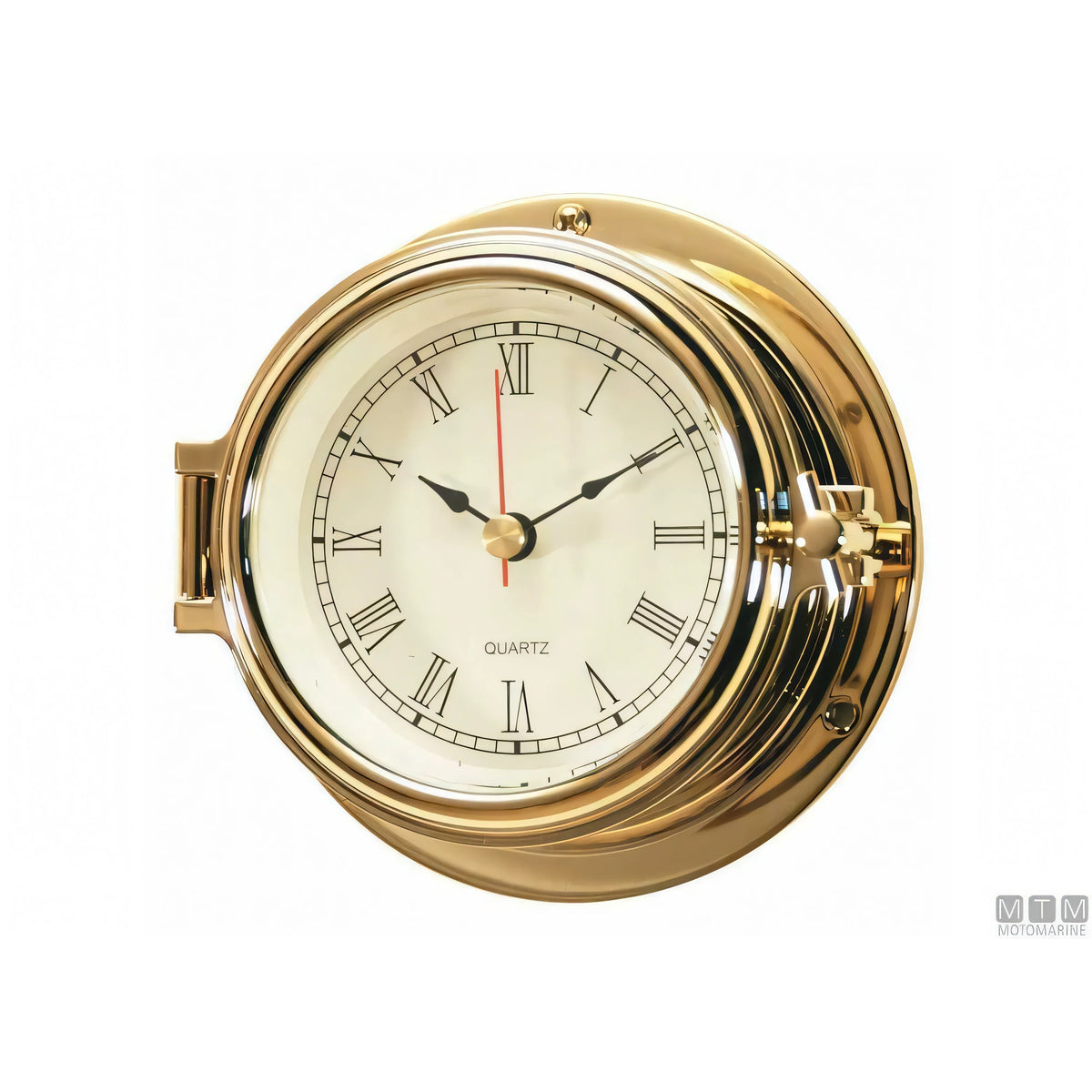 Motomarine strumento meteo classe 120 cassa ottone lucidato — Barometro