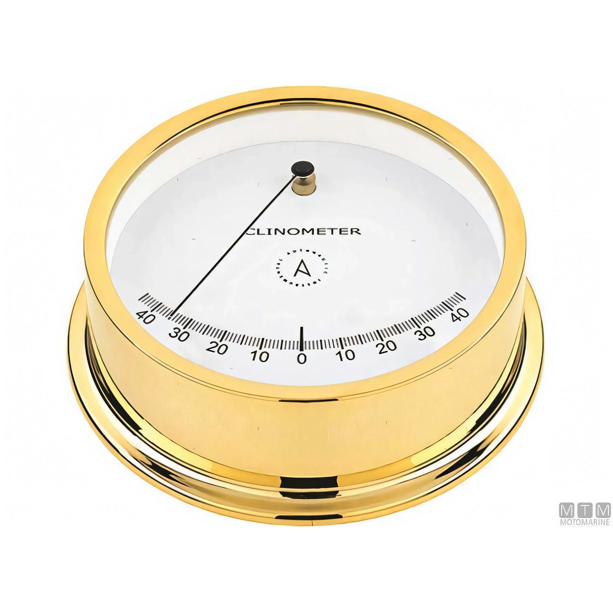 Autonautic strumento meteo nautico ottone lucido — Barometro Minor 72mm