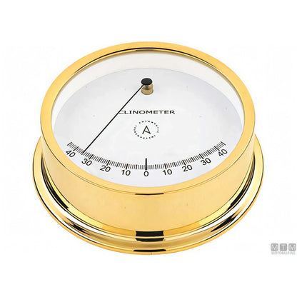 Autonautic strumento meteo nautico ottone lucido — Barometro Minor 72mm