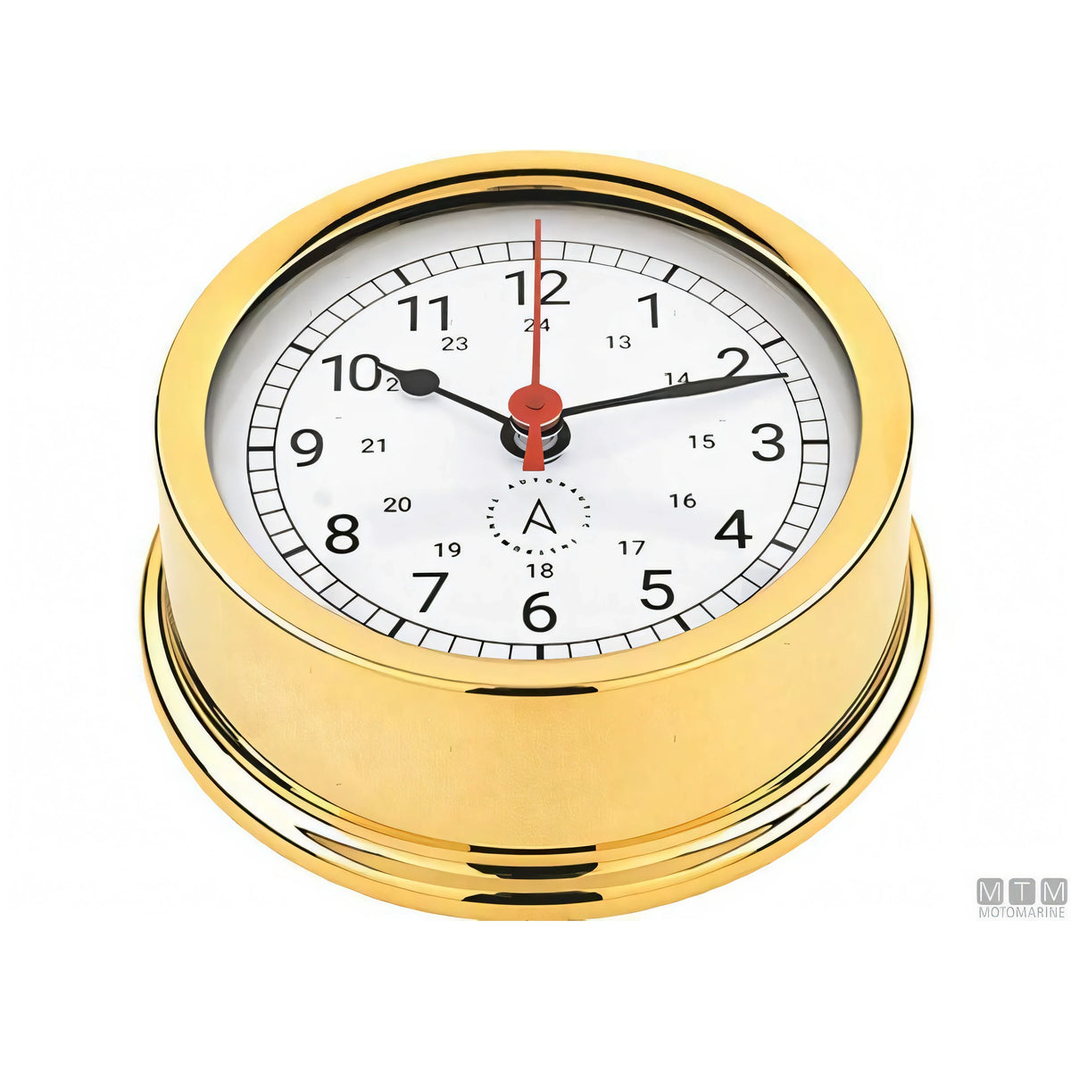Autonautic strumento meteo nautico ottone lucido — Barometro Minor 72mm