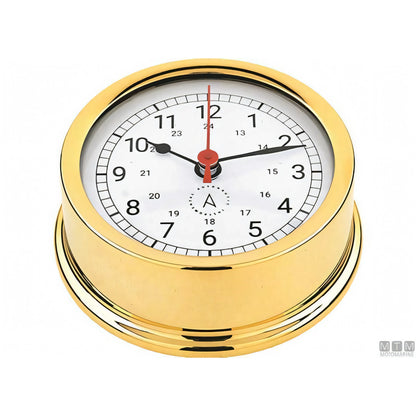 Autonautic strumento meteo nautico ottone lucido — Barometro Minor 72mm