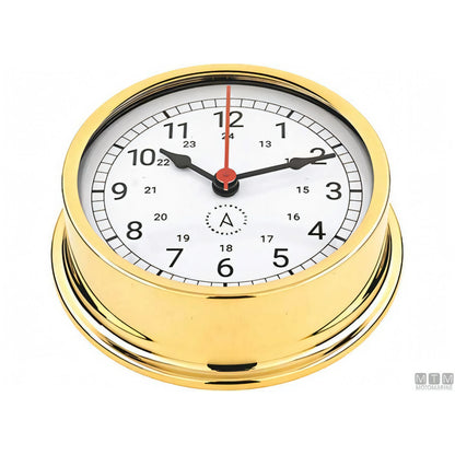 Autonautic strumento meteo nautico ottone lucido — Barometro Minor 72mm