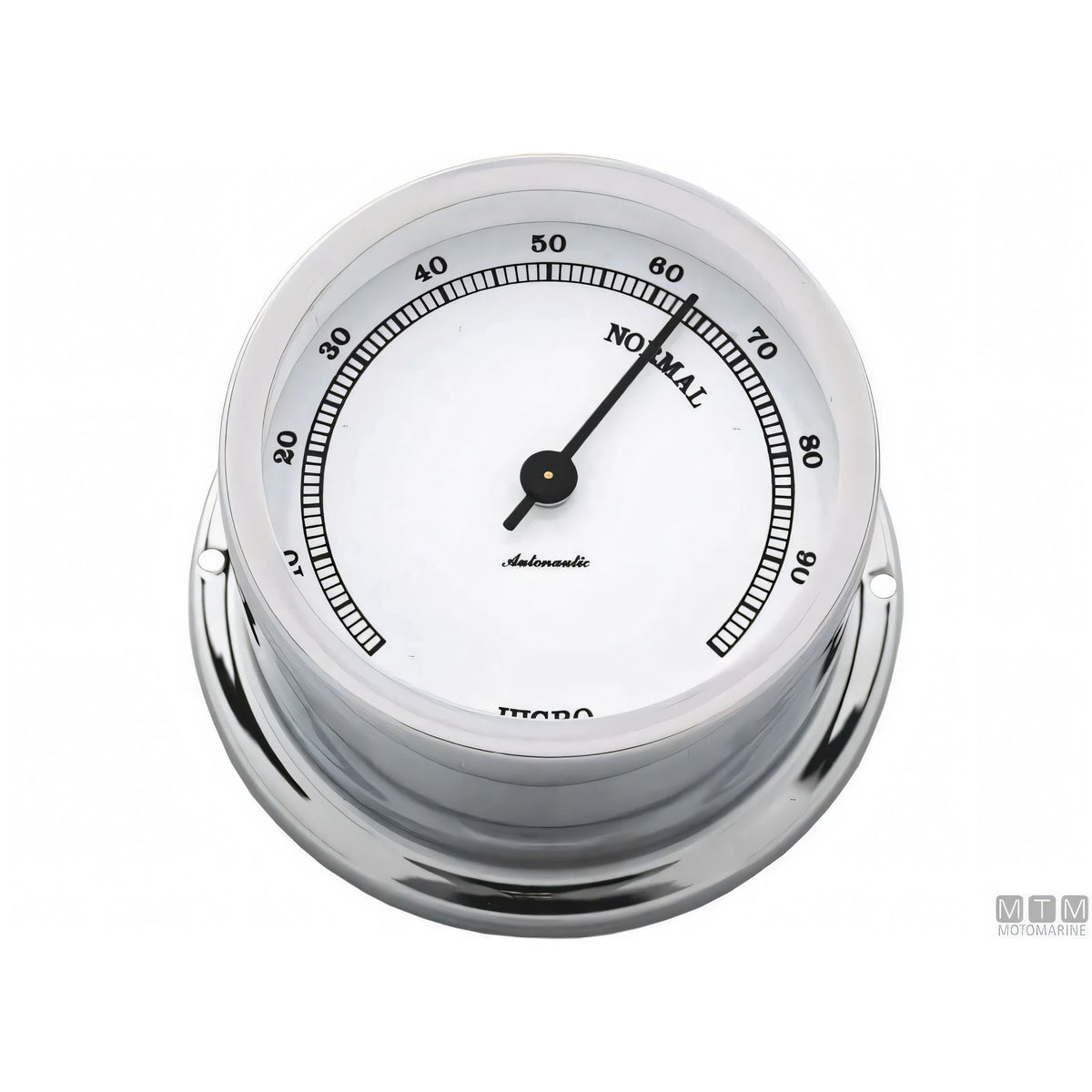 Strumento nautico Autonautic Classic Chrome in ottone cromato — Barometro 72 mm