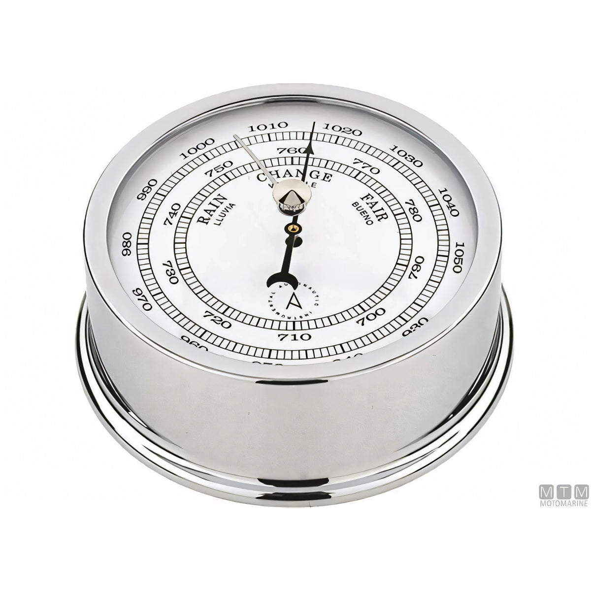 Strumento nautico Autonautic Classic Chrome in ottone cromato — Barometro 72 mm