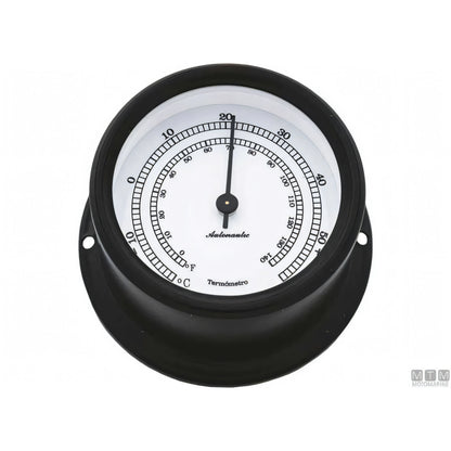 Autonautic strumento meteo Matt Black alluminio nero — Barometro Minor 72mm