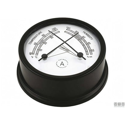 Autonautic strumento meteo Matt Black alluminio nero — Barometro Minor 72mm