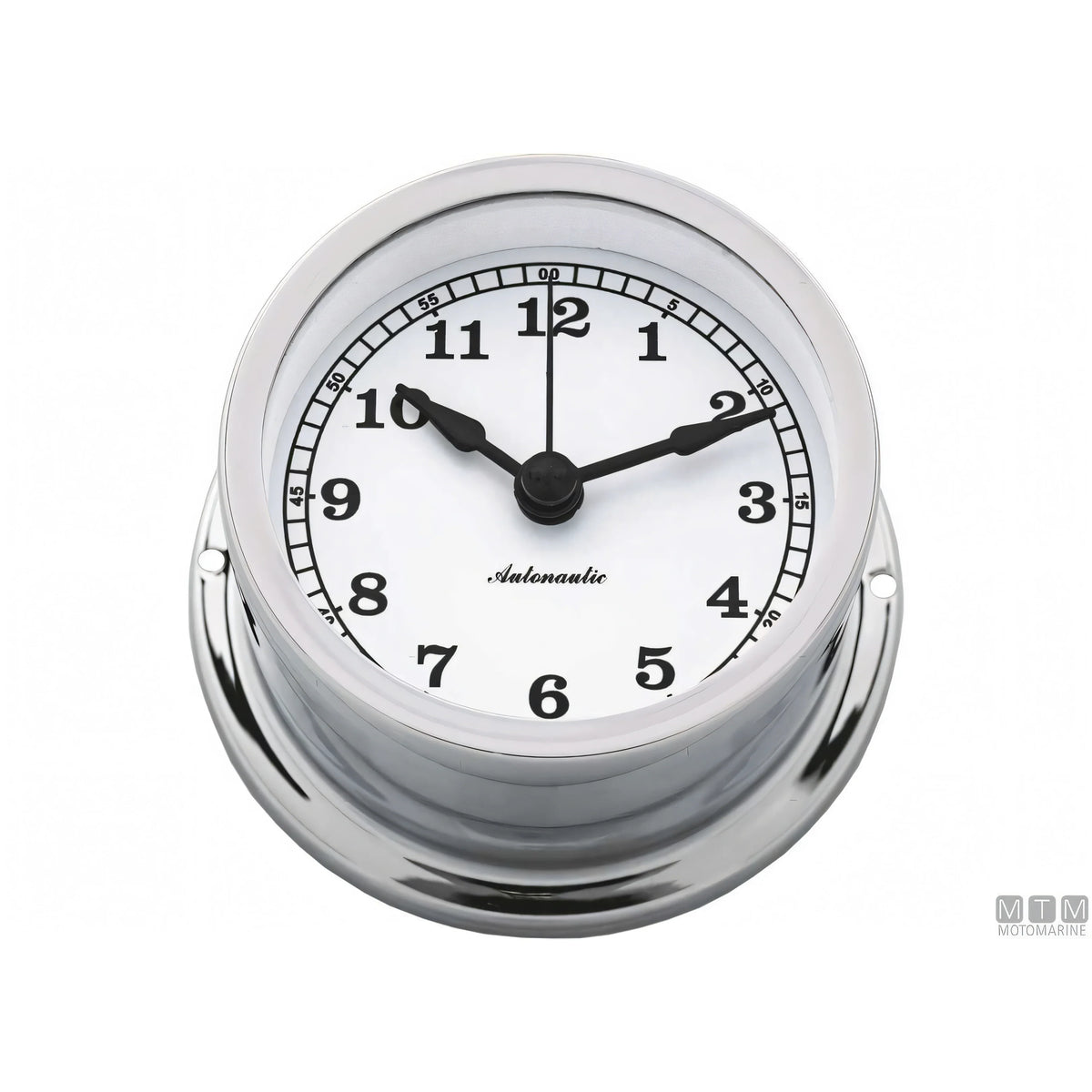 Strumento nautico Autonautic Classic Chrome in ottone cromato — Orologio 72 mm