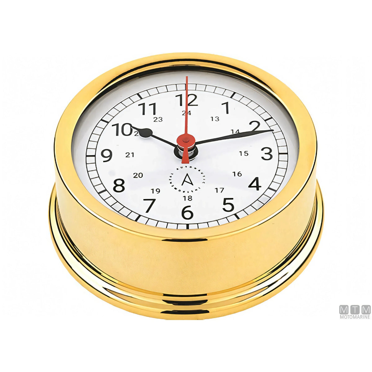 Autonautic strumento meteo nautico ottone lucido — Orologio Atlantic 95mm