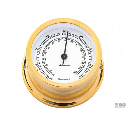Autonautic strumento meteo nautico ottone lucido — Termometro Minor 72mm