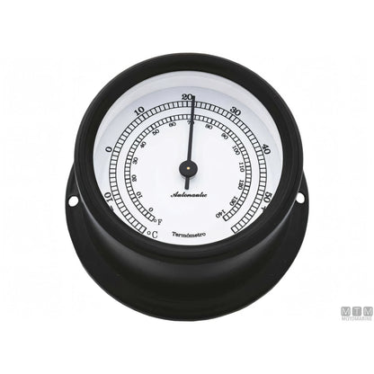 Autonautic strumento meteo Matt Black alluminio nero — Termometro Minor 72mm