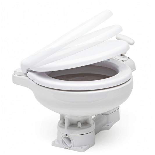 WC manuale Ocean Technologies in porcellana bianca