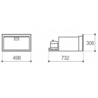 Frigo Vitrifrigo DW35 RFX, unità refrigerante esterna