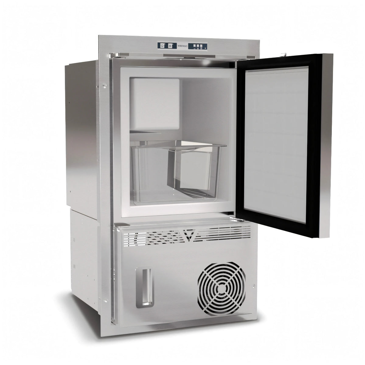 Ice Maker Vitrifrigo Hydro, vano ghiaccio aperto
