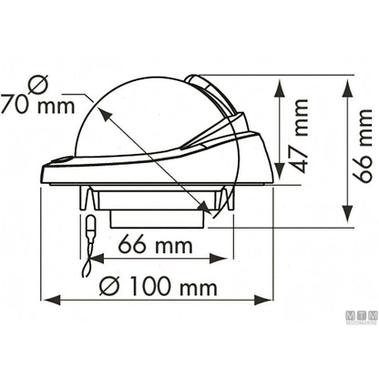 Bussola Plastimo Offshore 75 — Bianca