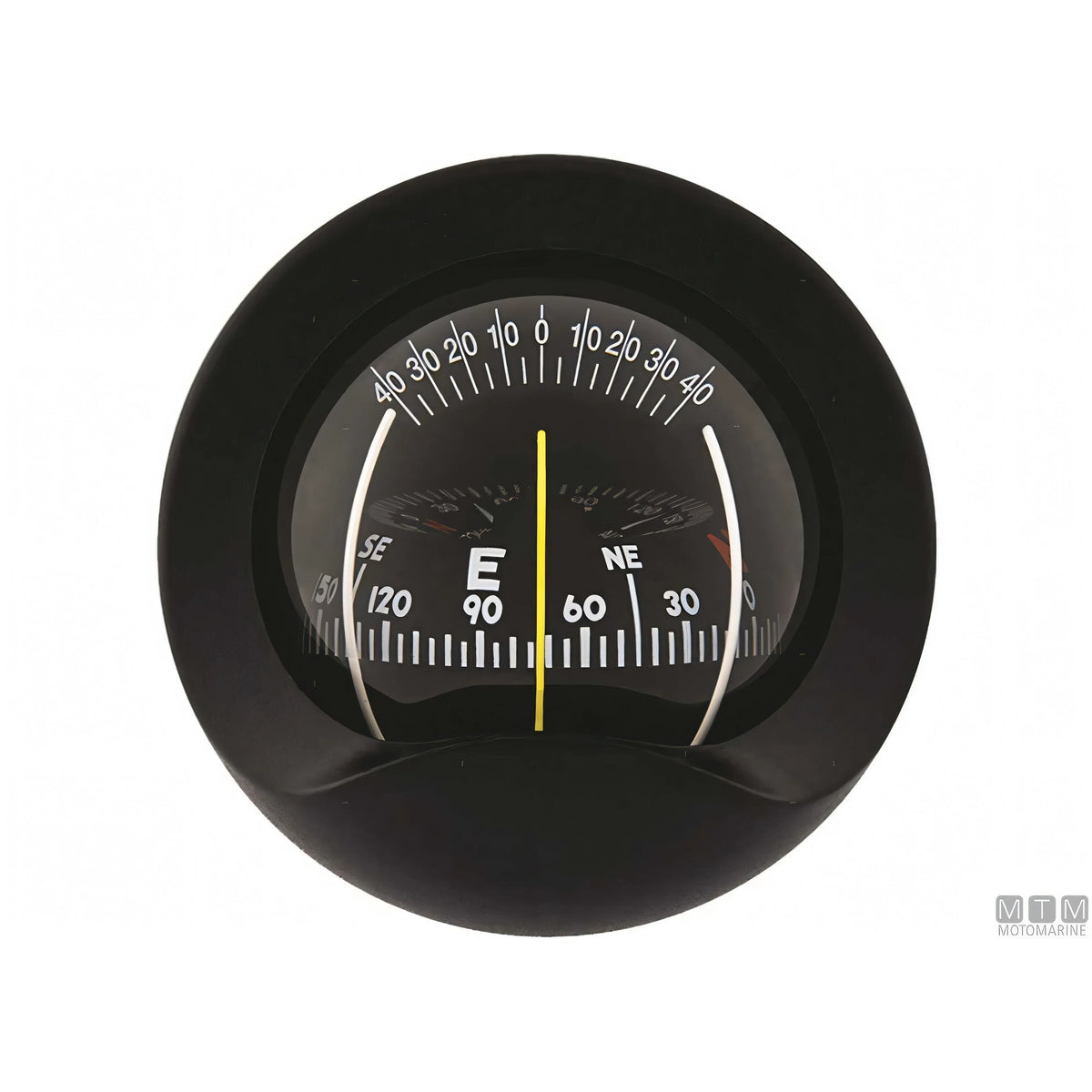 Bussola Autonautic C9 a incasso verticale, rosa 85mm — Nera