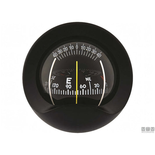 Bussola Autonautic C9 a incasso verticale, rosa 85mm — Nera