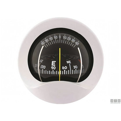 Bussola Autonautic C9 a incasso verticale, rosa 85mm — Nera