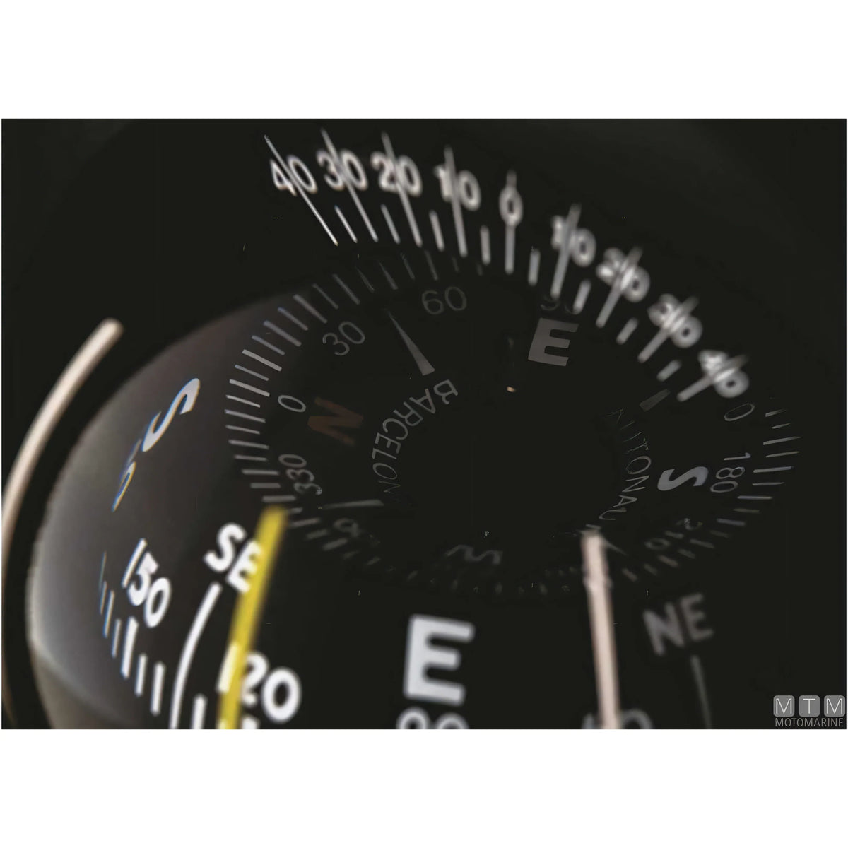 Bussola Autonautic C9 a incasso verticale, rosa 85mm — Nera