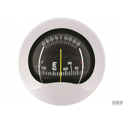 Bussola Autonautic C9 a incasso verticale, rosa 85mm — Bianca
