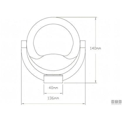 Bussola Autonautic C8 Bracket Nera — C8 Bracket Nera