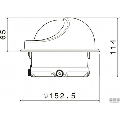 Bussola Autonautic C15/150 rosa 100mm nera — Nera