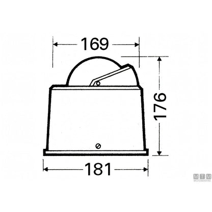 Bussola nautica Riviera White Star BW4 — Nera